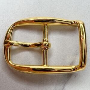 Vintage Gold Tone Simple Basic Belt Buckle for up to 1 Inch Belt